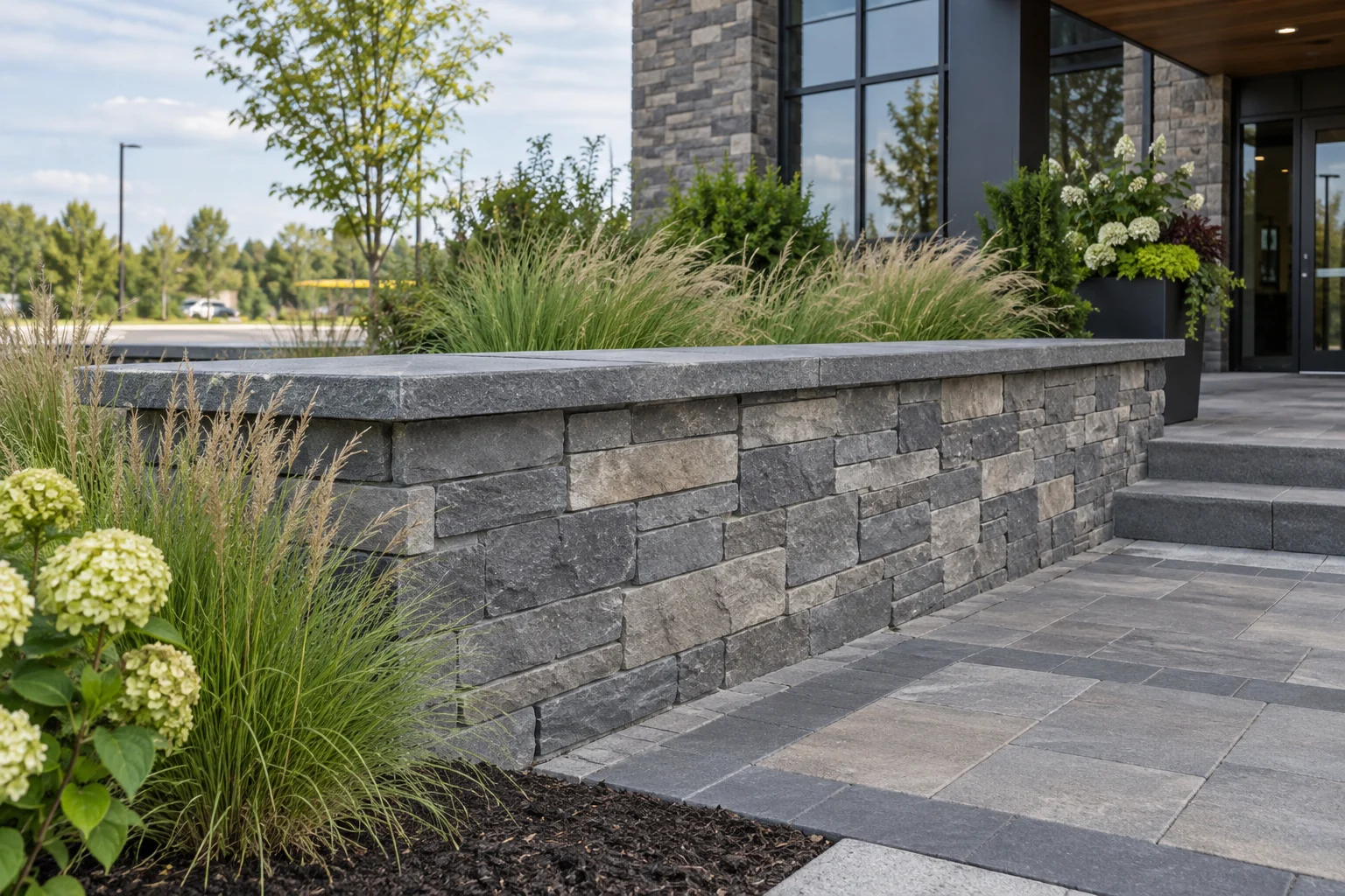 Cultured Stone Wall Facing — illustrative design