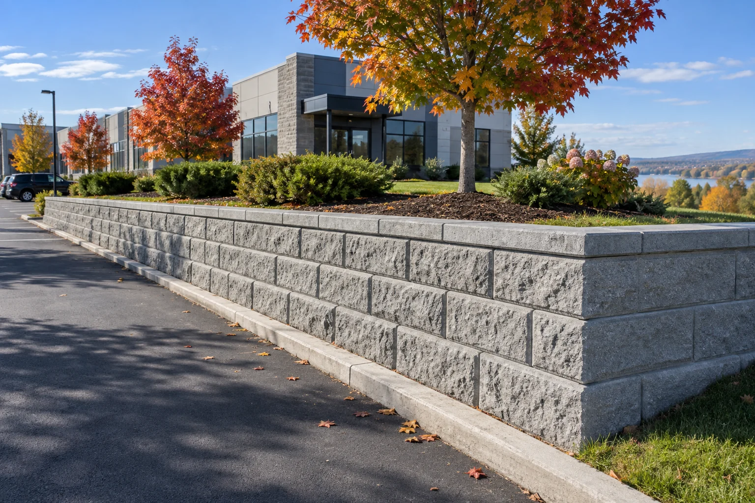 Large Precast Block Walls — illustrative design