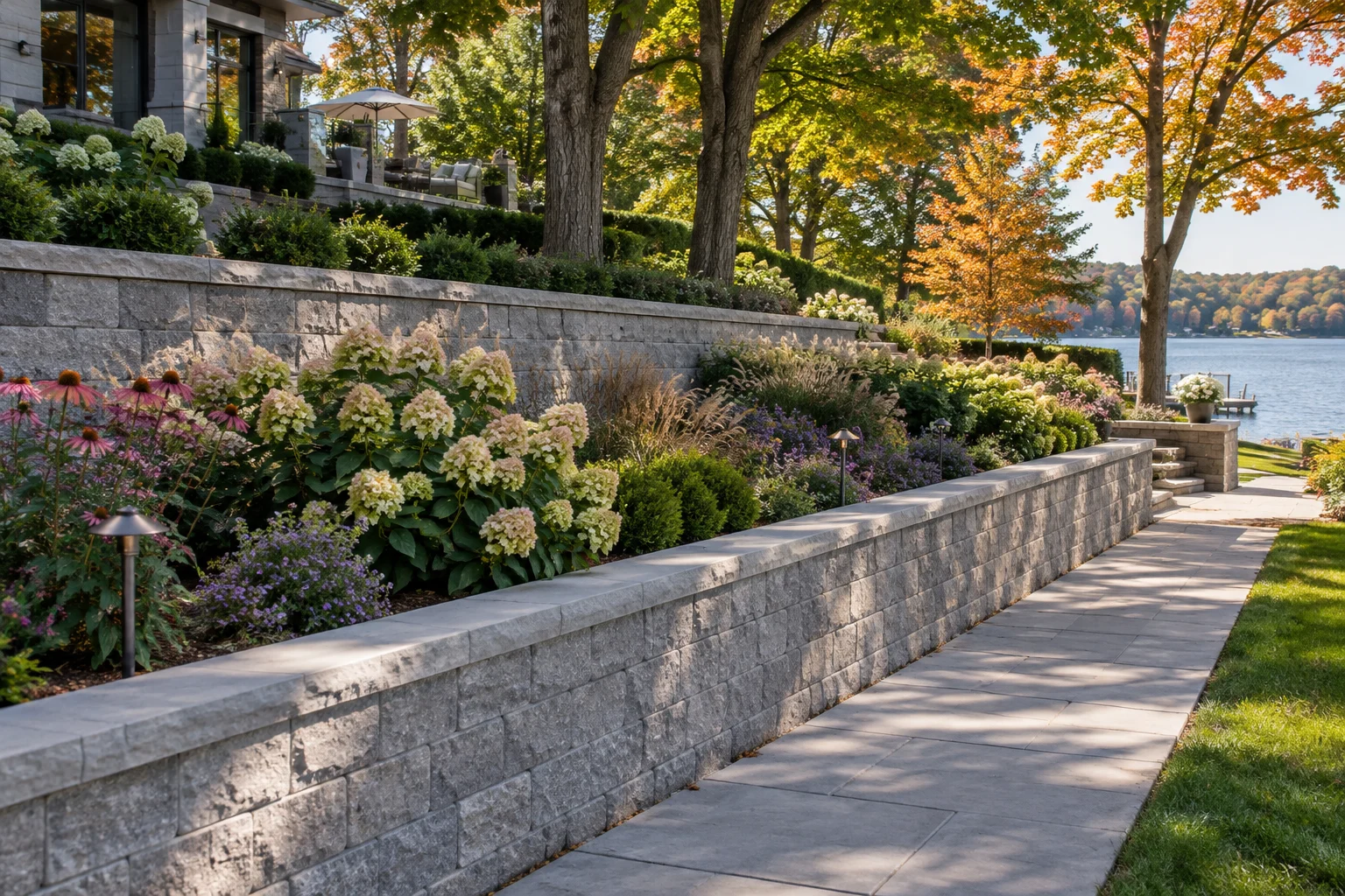Terraced Retaining Walls — illustrative design